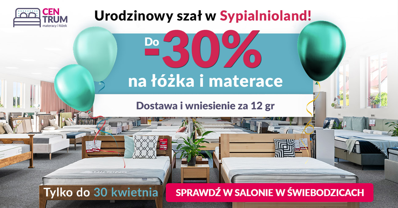 Do Świebodzic przyjeżdżają po dobry sen. Sypialnioland świętuje 7. urodziny i zaprasza na wyjątkowe promocje [FOTO] 